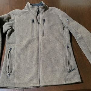Kuhl Brown Taupe Fleece Jacket - Men's M